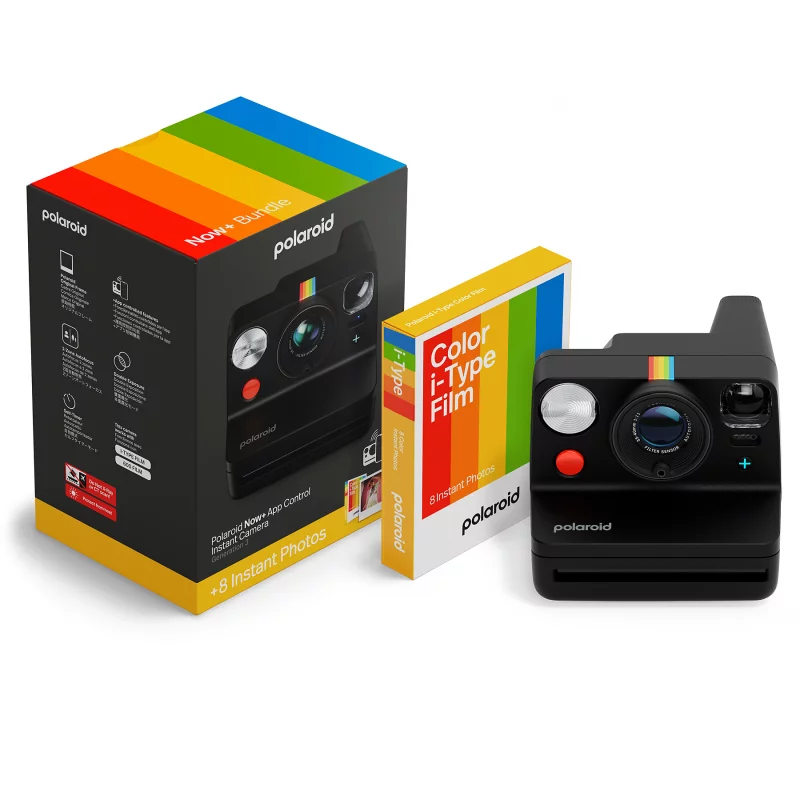 Image : POLAROID Now+ Gen 3 Black + Color Film Bundle Appareil photo Instantané