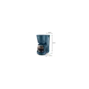 Image : PHILIPS série 3000 HD7411/70 bleu Cafetière