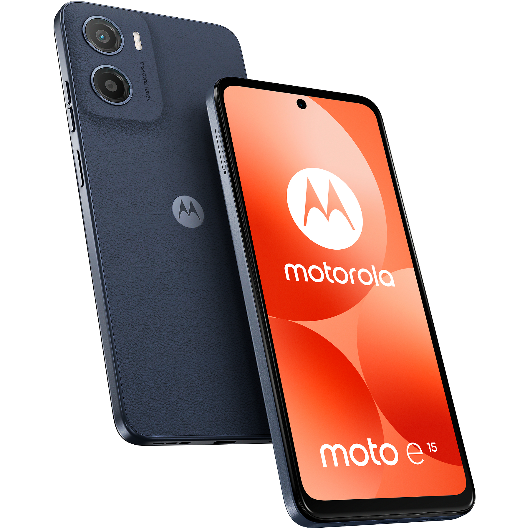 Image : MOTOROLA E15 Bleu denim 64Go Smartphone