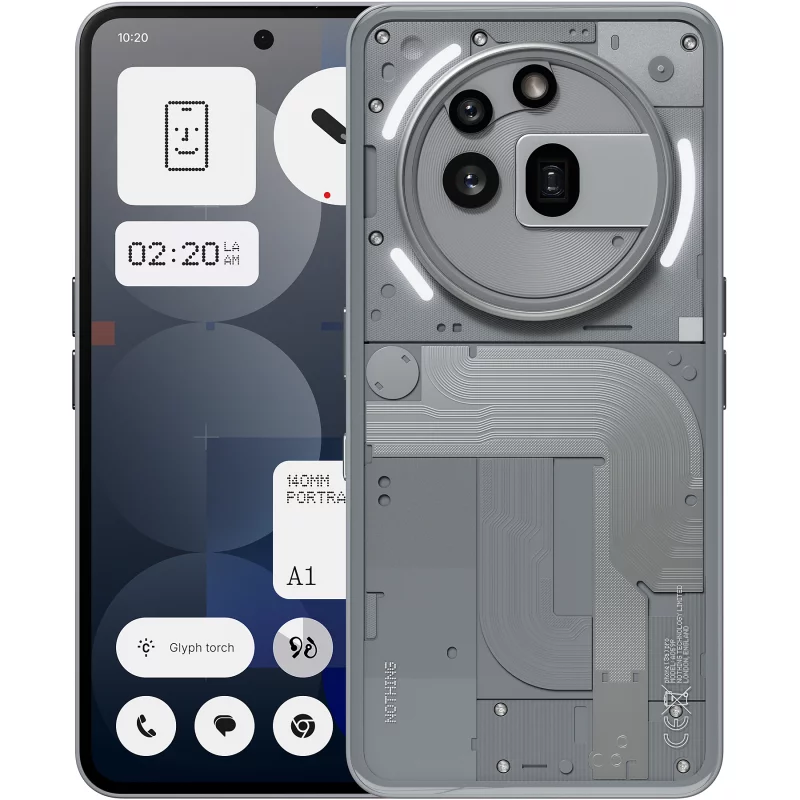 Image : Smartphone NOTHING Phone (3a) Pro Gris 256Go