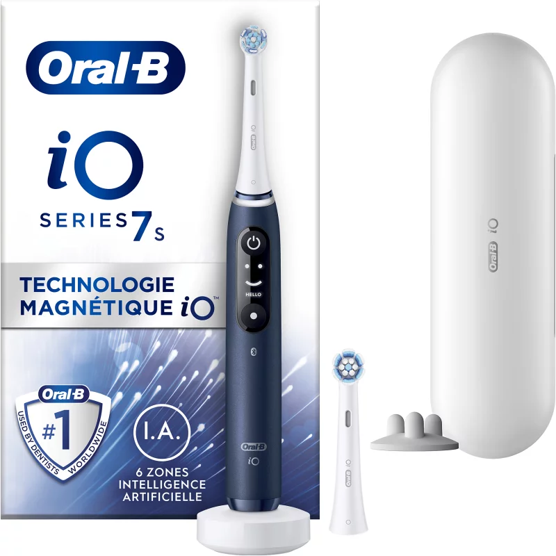 Image : ORAL-B iO7s Sapphire Blue ORALB Brosse à dents électrique
