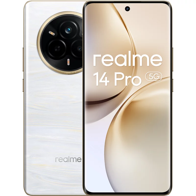 Image : REALME 14 Pro Blanc Nacré 512Go 5G Smartphone