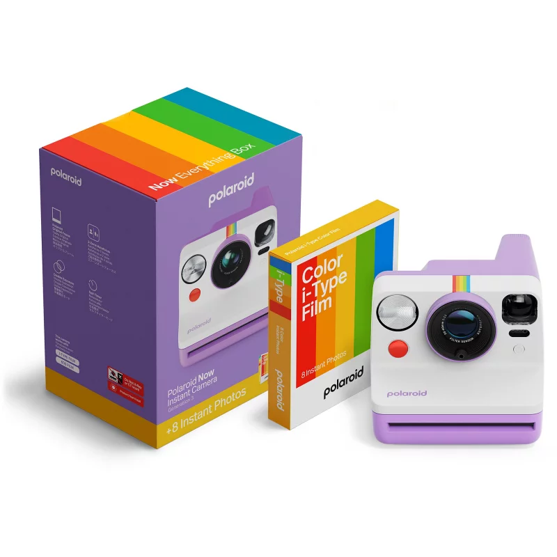 Image : POLAROID Now Generation 3 Purple + 8 flims Appareil photo Instantané