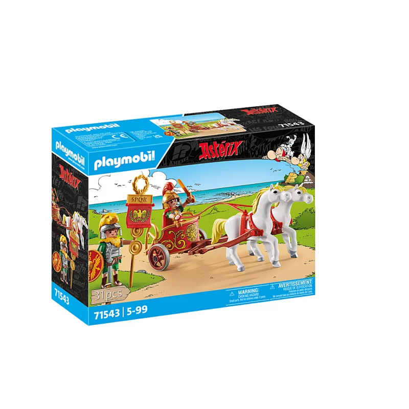 Image : Playmobil 71543 César avec char et chevaux Astérix