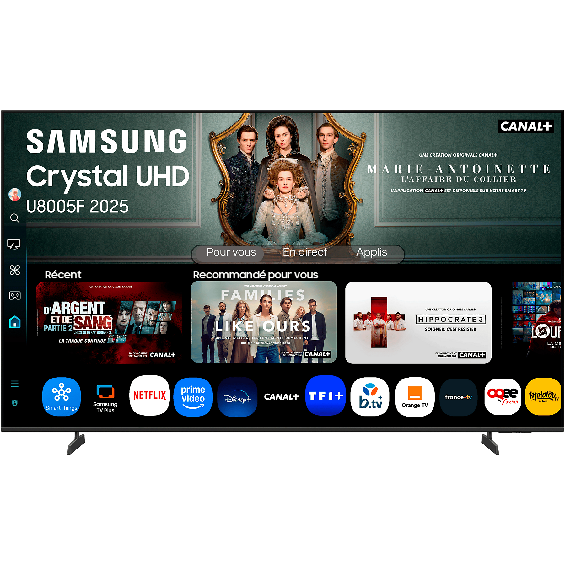 Image : SAMSUNG TU85U8005F 2025 TV LED 85'