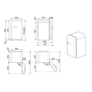 Image : SMEG FAB10HRPG6 Réfrigérateur top