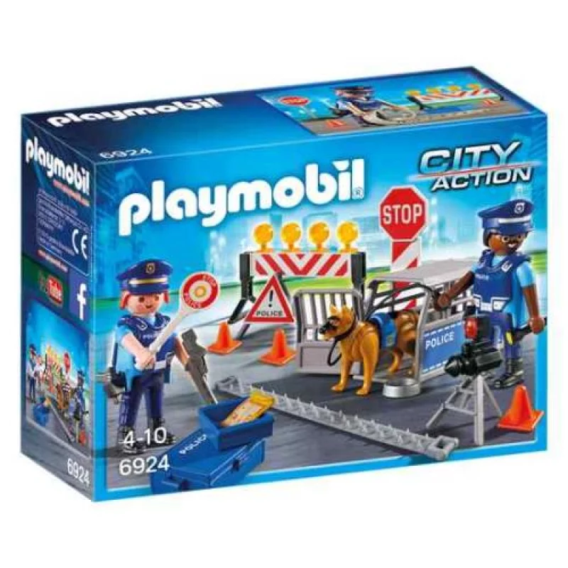 Image : Playmobil 6924 City Action Barrage de police