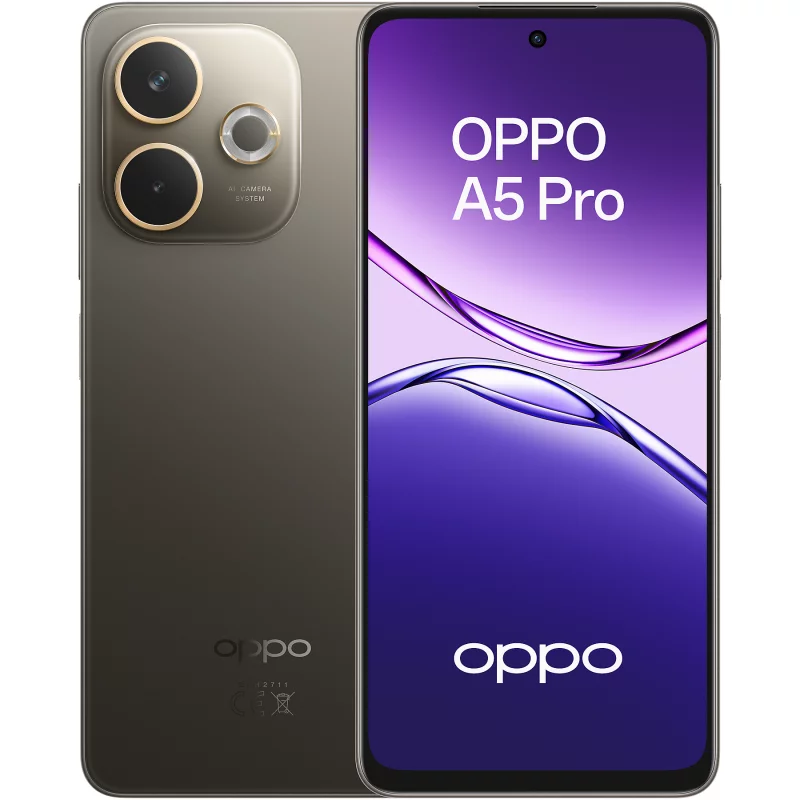 Image : OPPO A5 Pro 256Go Noir/Marron Smartphone