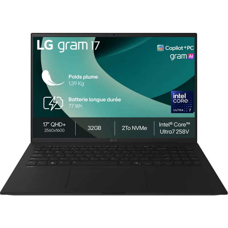 Image : LG Gram  17Z90TL-G.AU8BF Copilot+ Ordinateur portable