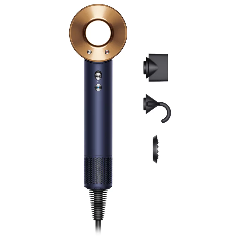 Image : DYSON Supersonic cheveux raides à ondulés bleu de prusse cuivré