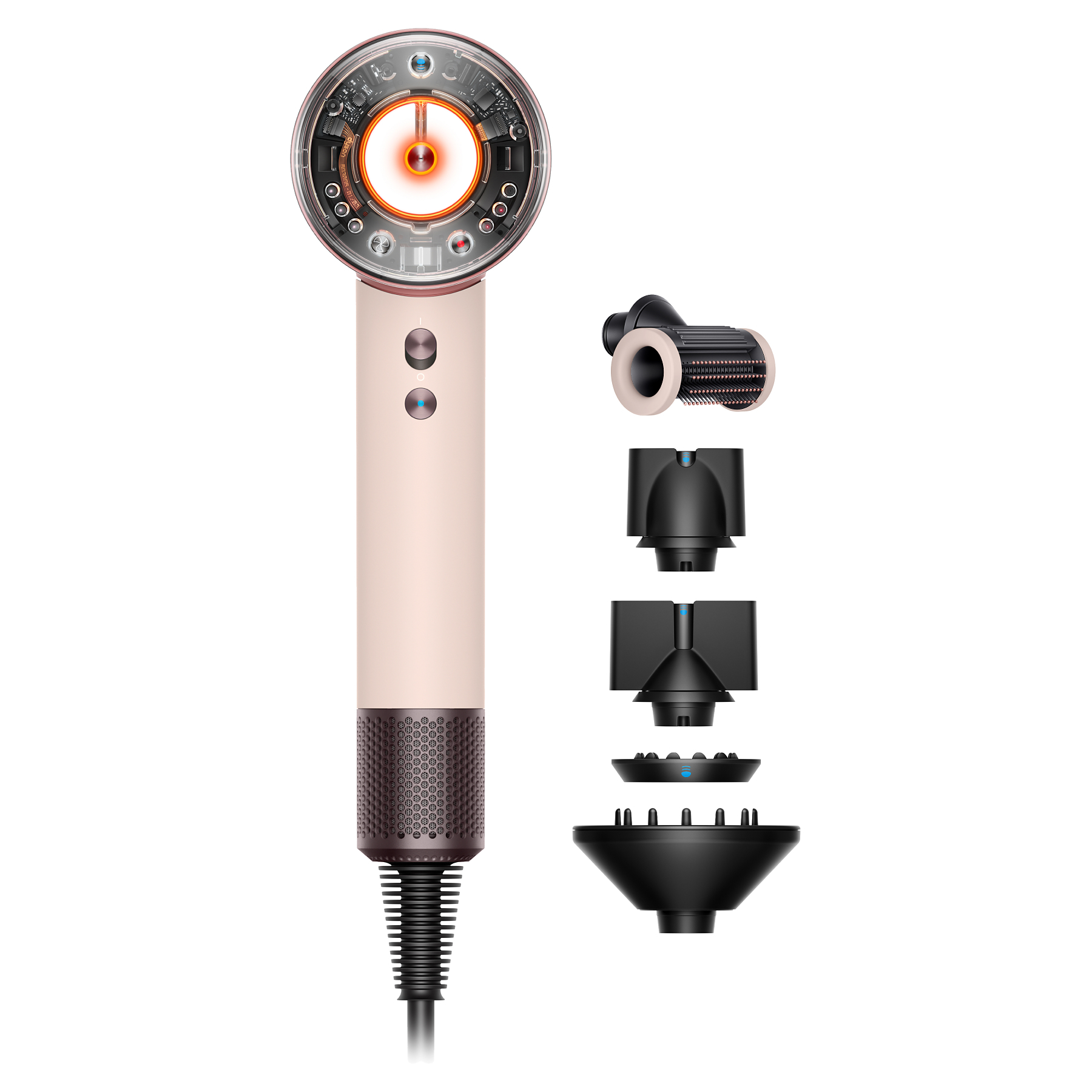 Image : DYSON Supersonic Nural cheveux raides à ondulés rose céramique