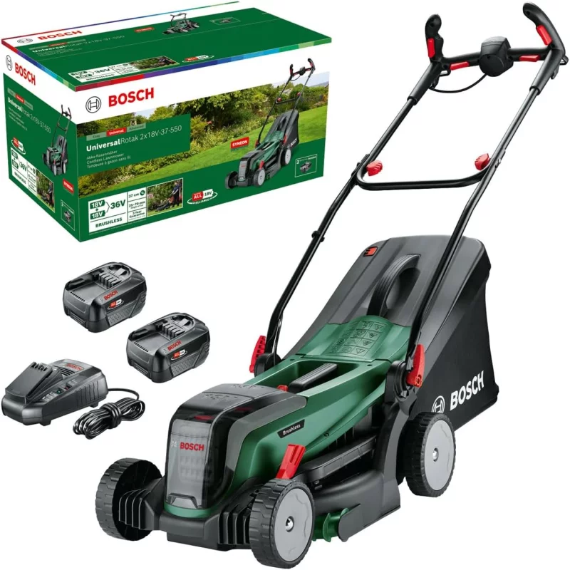 Image : Bosch UniversalRotak 2x18V-37-550 Tondeuse sans fil 06008B9E00