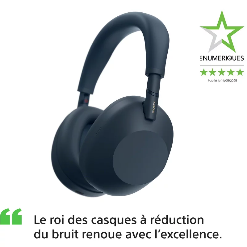 Image : SONY WH-1000XM6 IA Bleu Casque