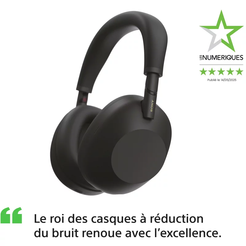 Image : SONY WH-1000XM6 IA Noir Casque