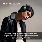 Image : SONY WH-1000XM6 IA Noir Casque