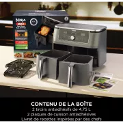 Image : NINJA Foodi Airfryer Dual Zone DZ400EU Friteuse sans huile