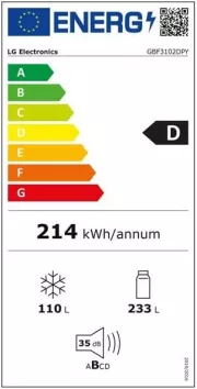 Image : LG Gbf3102dpy Réfrigérateur-congélateur