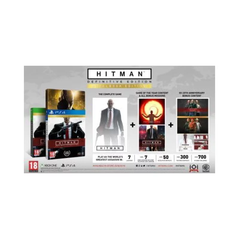 Image : Hitman: Definitive Edition Steelbook PS4