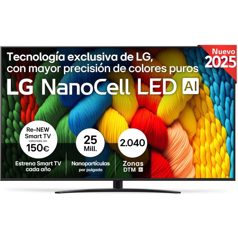 Image : LG 75NANO81A6A 75' 4K UHD 2025 TV NanoCell