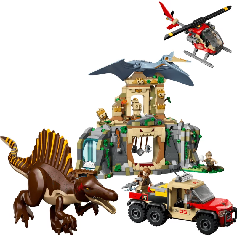Image : LEGO 76976 Mission aérienne avec le spinosaure et le quetzalcoatlus Jurassic World