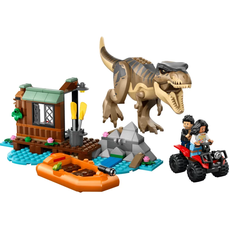 Image : LEGO 76975 Le T. rex et l'évasion sur la rivière Jurassic World