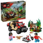 Image : LEGO 76972 Le vélociraptor et l'évasion en 4x4 Jurassic World