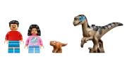Image : LEGO 76972 Le vélociraptor et l'évasion en 4x4 Jurassic World