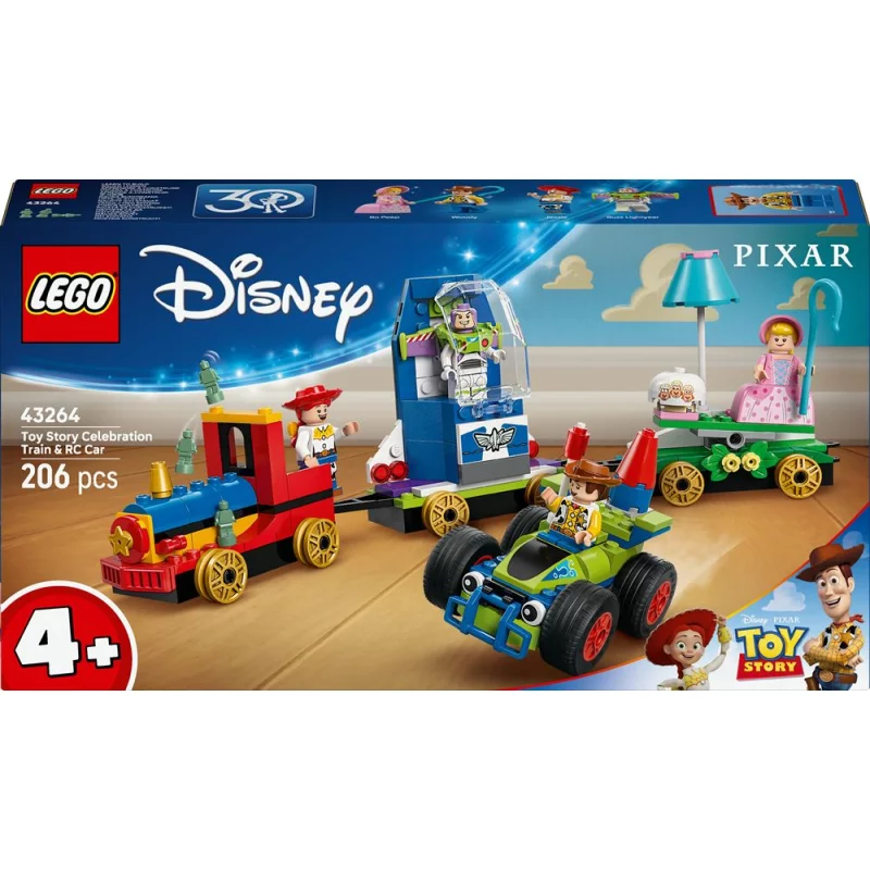 Image : LEGO 43264 Le Train en fête et voiture RC Toy Story Disney