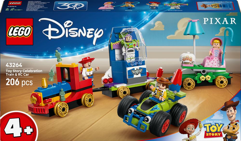 Image : LEGO 43264 Le Train en fête et voiture RC Toy Story Disney