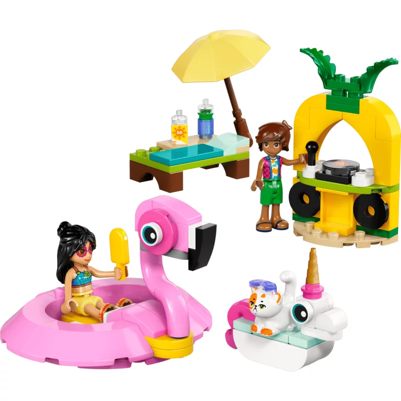 Image : LEGO 42658 Fête dans la piscine avec les bouées licorne et flamant rose Friends