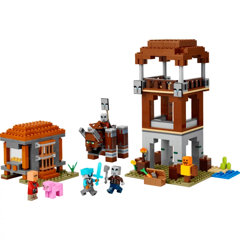 Image : LEGO 21278 L'avant-poste de pillards et le ravageur Minecraft