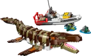 LEGO 76974 Le bateau en mission et le mosasaure en briques Jurassic World