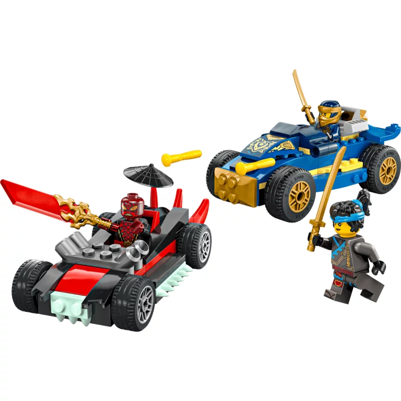 Image : LEGO 71840 Le duel en voitures de course de Rogue et Drix NINJAGO