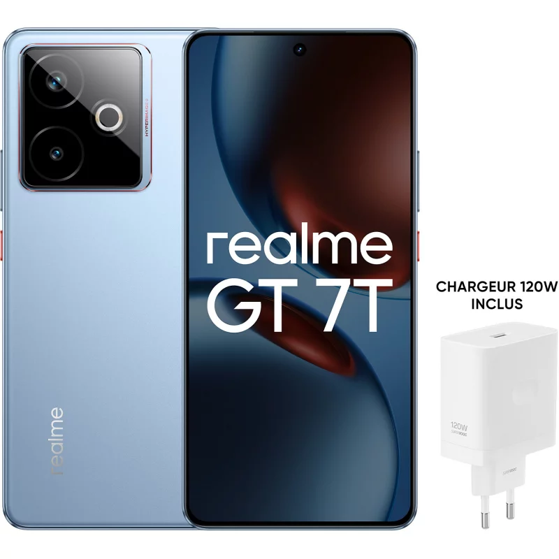 Image : REALME Pack GT7T Bleu 512Go + Chargeur 120W