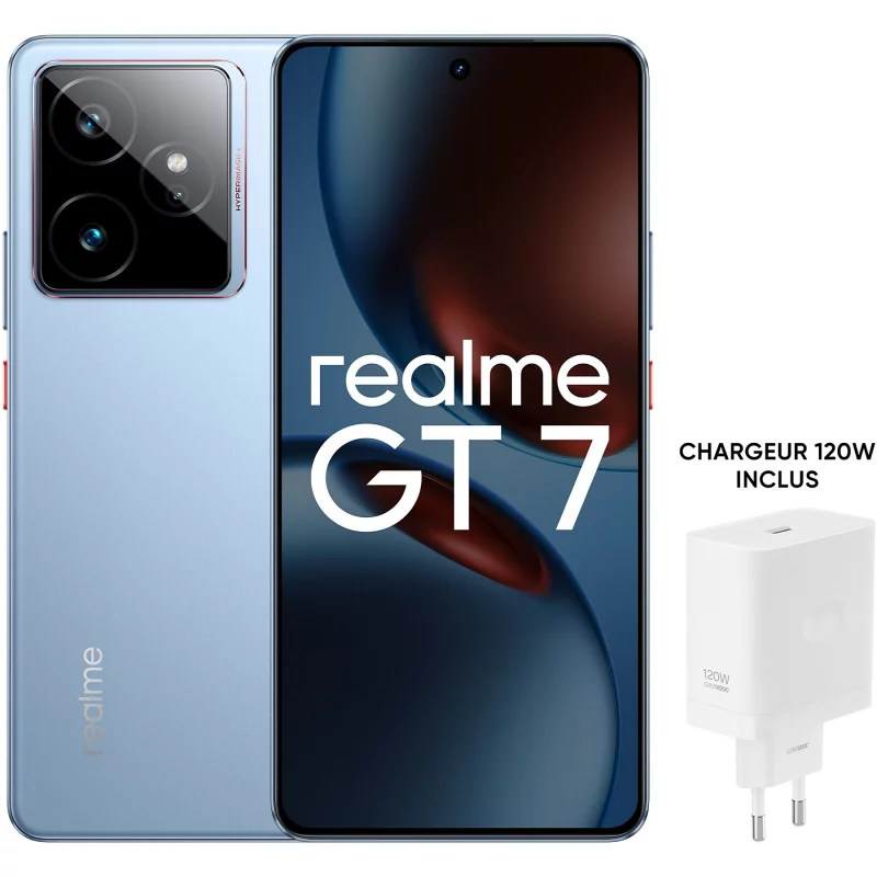 Image : REALME Pack GT7 Bleu 512Go + Chargeur 120W