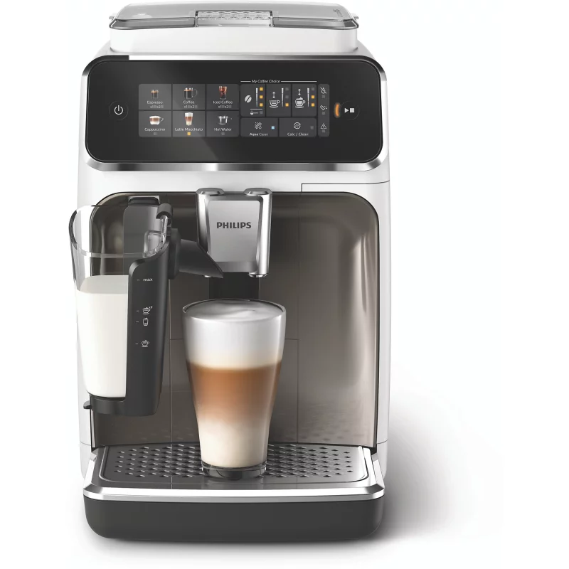 Image : Philips EP3343/90 Serie 3300 LatteGo Chrome blanc