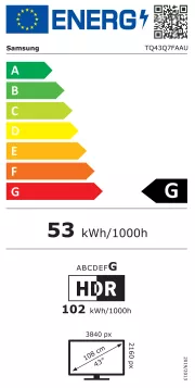 Image : Samsung TQ43Q7F 2025 TV QLED 43'