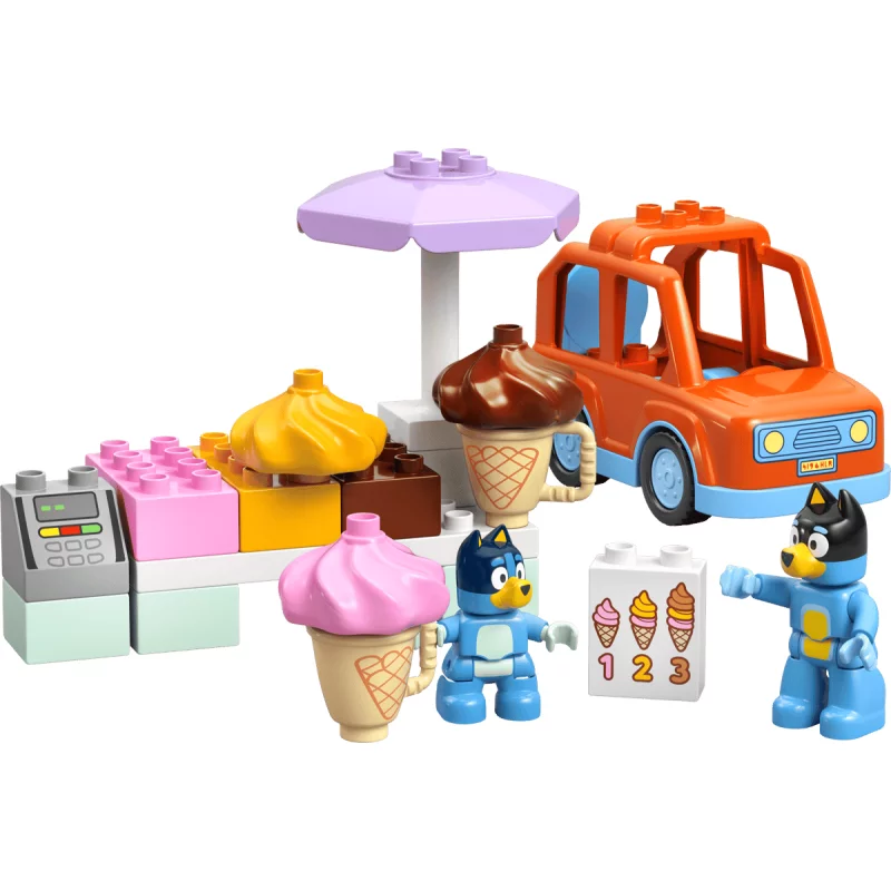 Image : LEGO 10458 Visite chez le marchand de glace avec Bluey