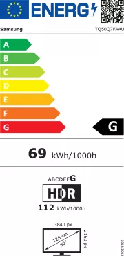 Image : Samsung TQ50Q7F 50' TV QLED