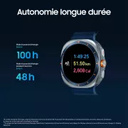 Image : Samsung Galaxy Watch Ultra 2025 Bleu Titane - SM-L705FZB2XEF