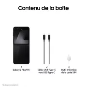 Image : Samsung Galaxy Z Flip7 FE 256 Go Noir - SM-F761BZKHEUB