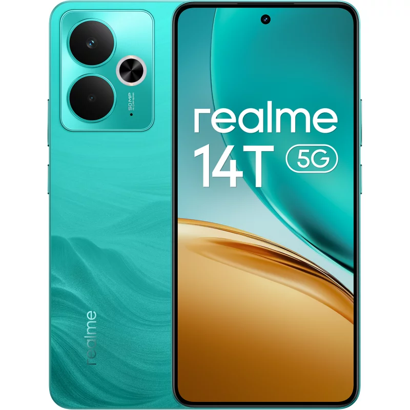 Image : REALME 14T Vert 256Go 5G Smartphone