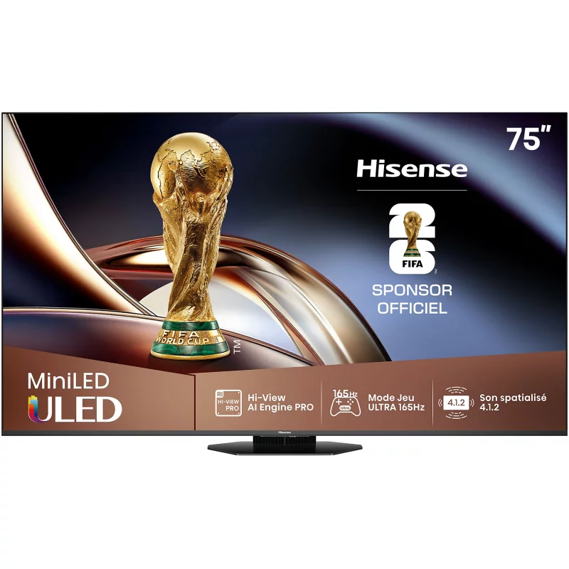 Image : HISENSE 75U8Q 75' TV MiniLed