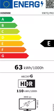 Image : HISENSE 55E7Q Pro QLED 55'