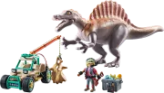 Playmobil Dinos 71820 Spinosaure chercheur et véhicule à grue
