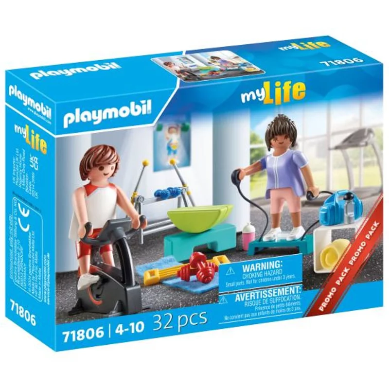 Image : Playmobil My Life 71806 Sportifs avec matériel de fitness