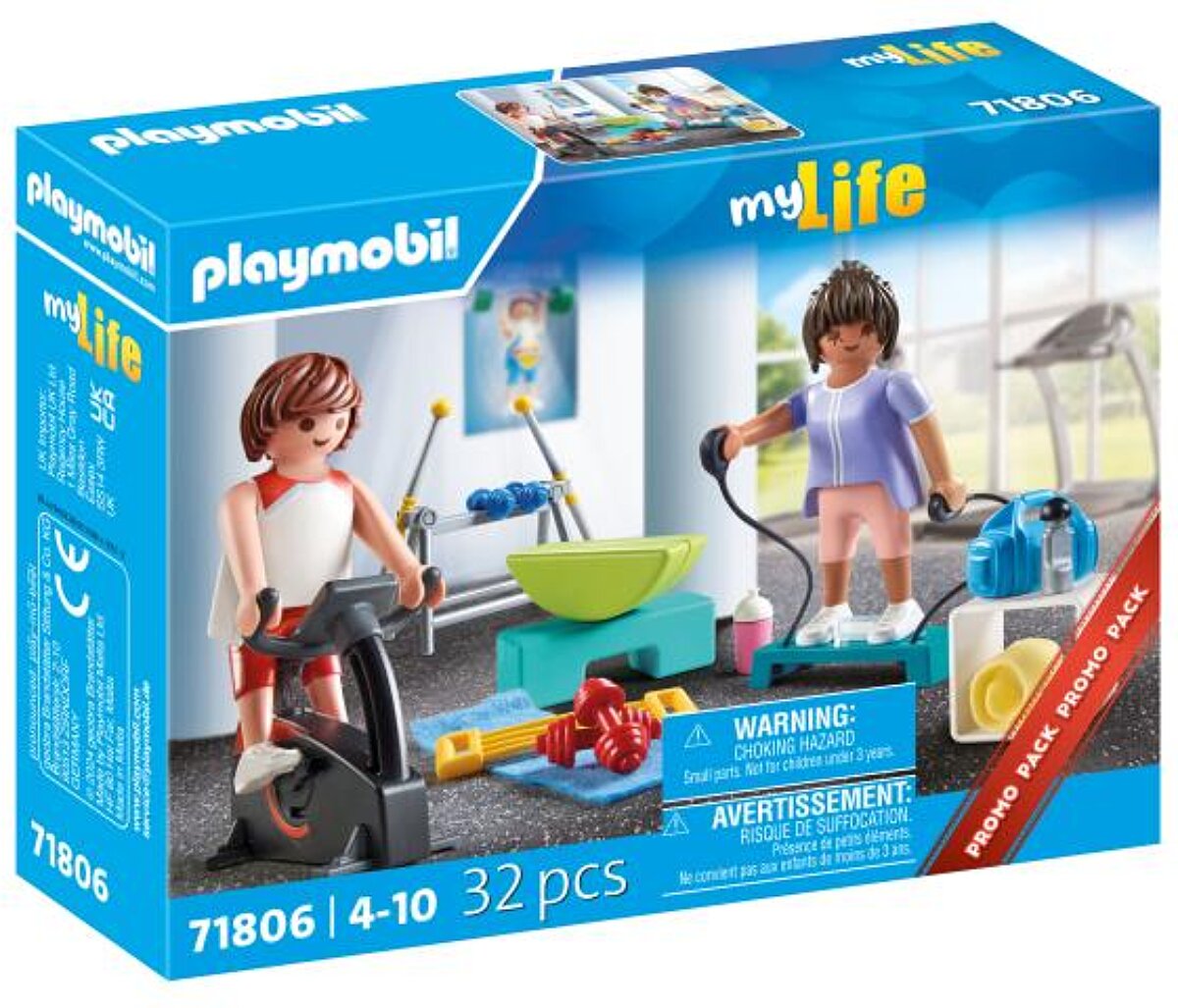 Image : Playmobil My Life 71806 Sportifs avec matériel de fitness