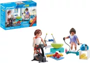 Image : Playmobil My Life 71806 Sportifs avec matériel de fitness