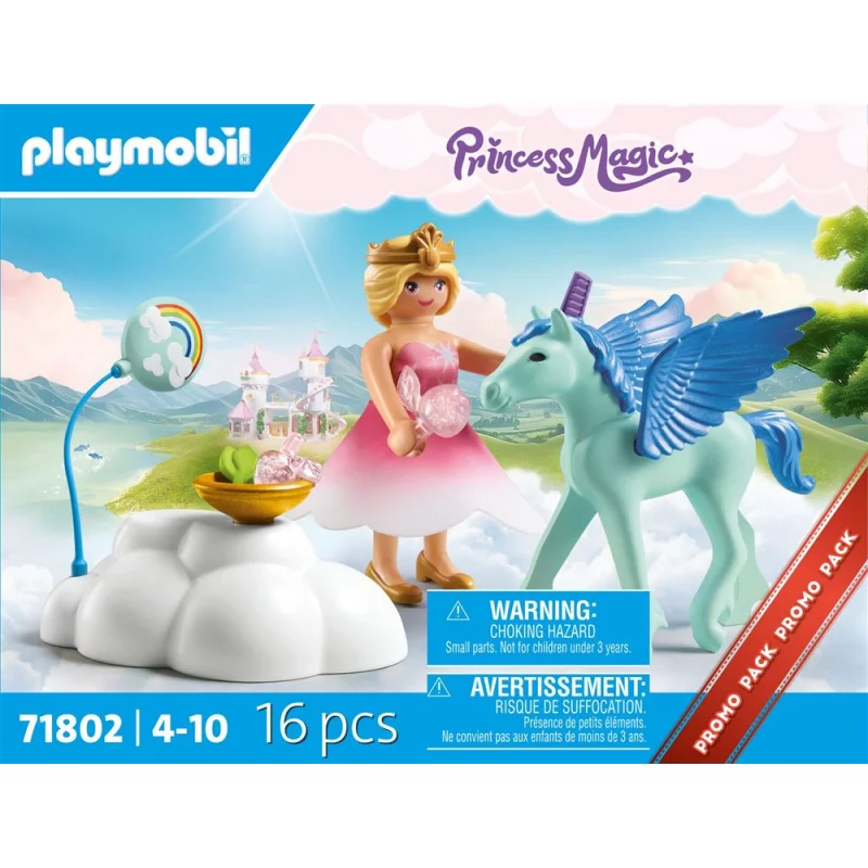 Image : Playmobil Princess Magic 71802 Princesse et poulain ailé avec nuage
