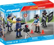 Image : Playmobil Action Heroes 71730 Set métiers de la police 4 policiers